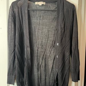 Women’s LOFT lightweight Black Long Sleeve Sweater Cardigan!!